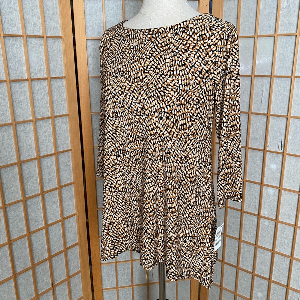 $ JM Collection Stretch Print Swing Top SZ PM NWT - Picture 11 of 12